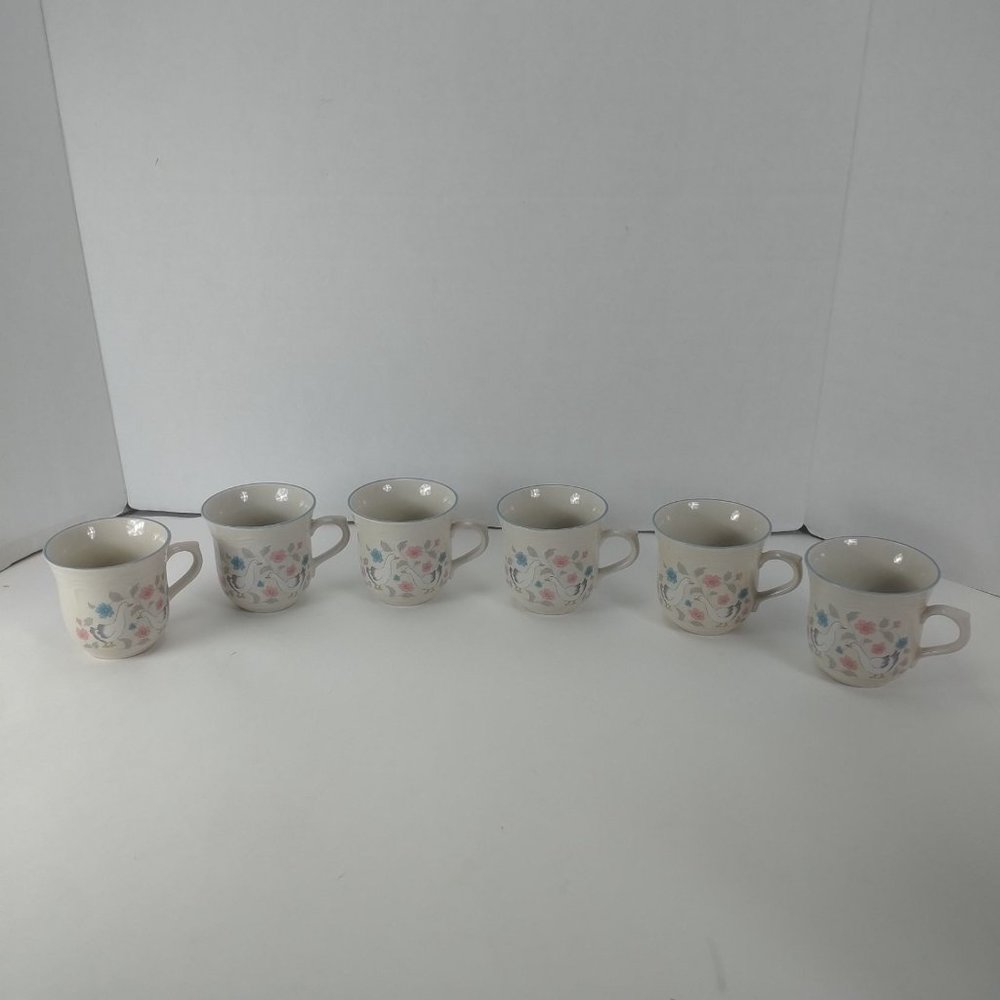Country Classics Collection By Action Goose/Duck/Floral 6 Coffee Cups  Vintage - Picture 2 of 7